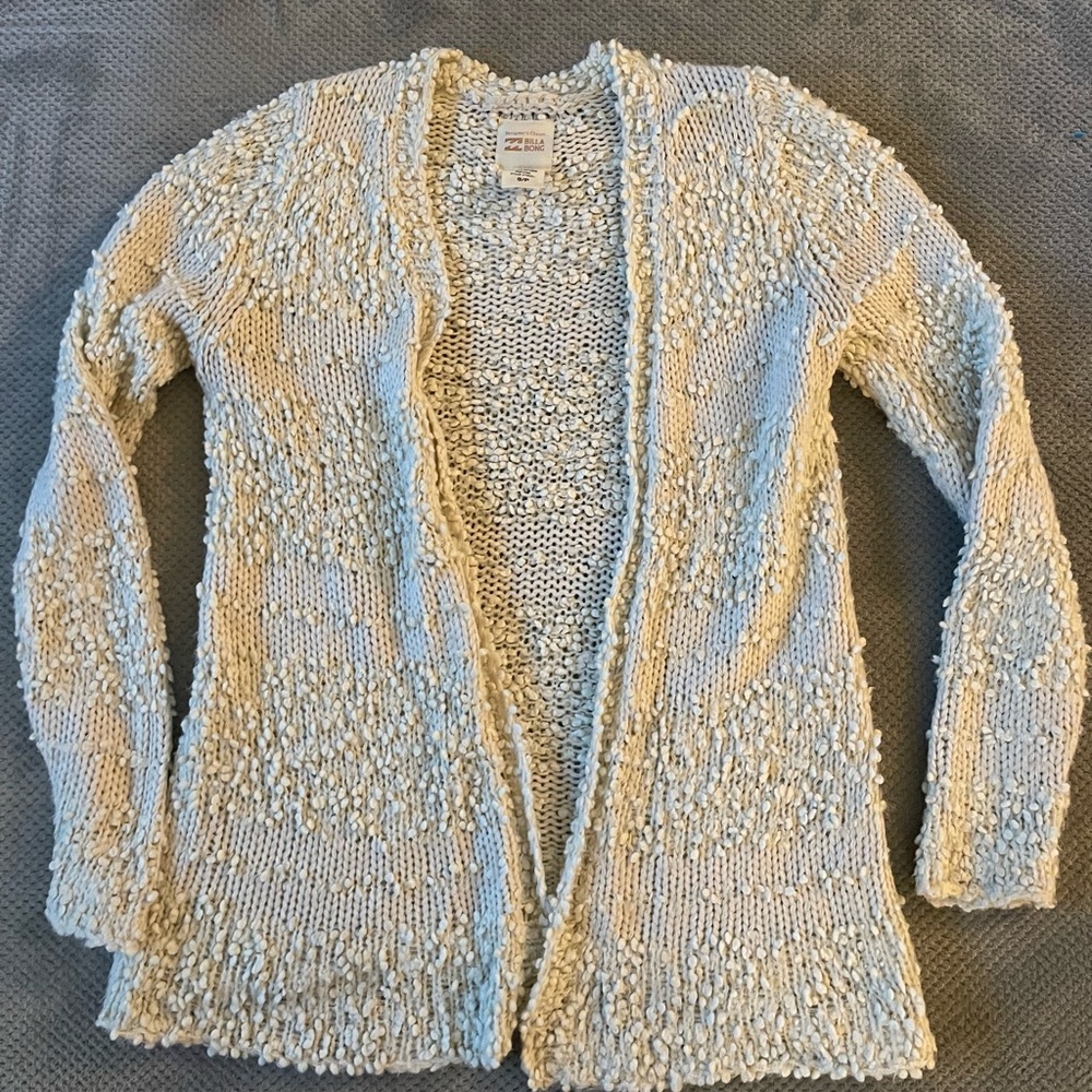 Cream Billabong Sweater Cardigan